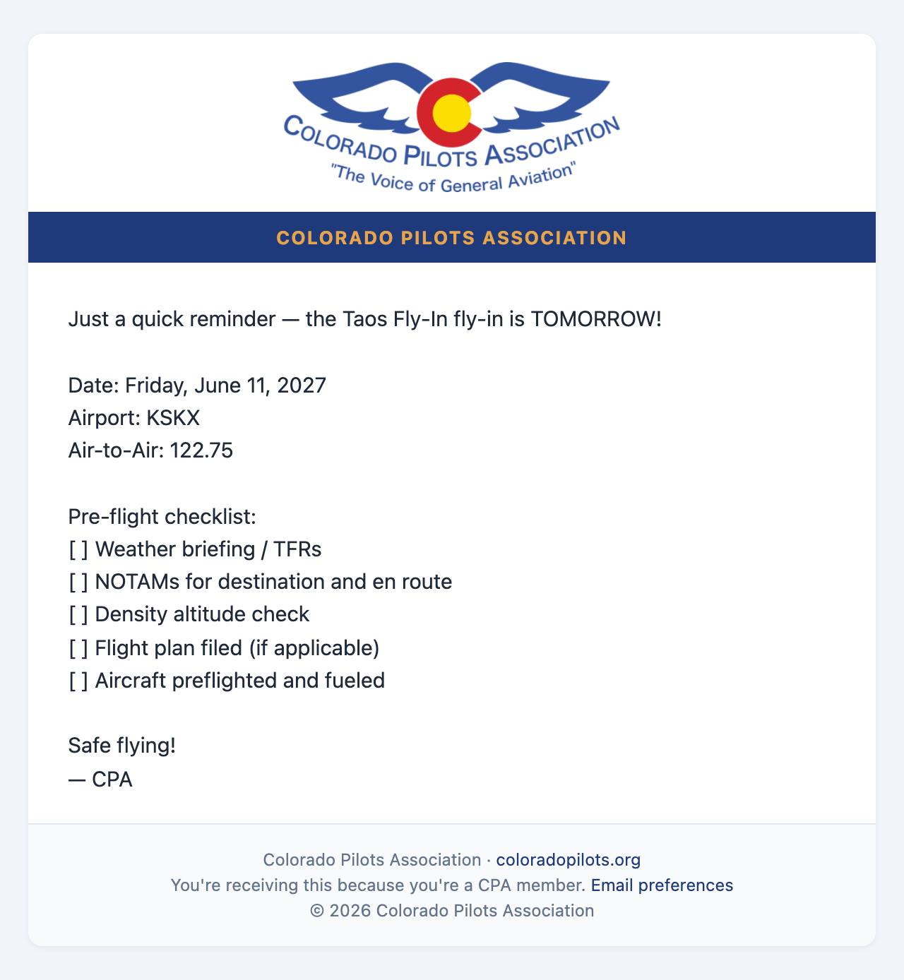Email: A pre-flight checklist