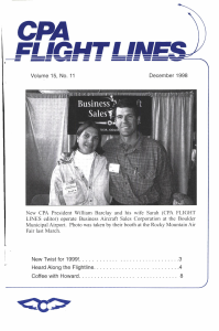 Flight Lines — December/November 1998