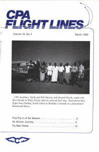 Flight Lines — March/November 1999