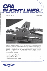Flight Lines — April/November 1999