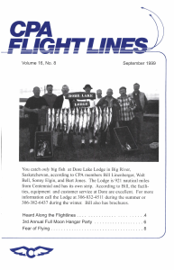 Flight Lines — September/November 1999
