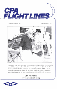 Flight Lines — December 2002