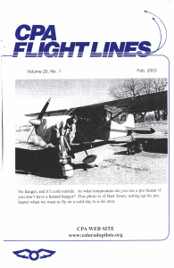 Flight Lines — February 2003