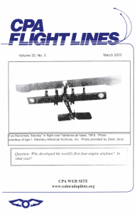 Flight Lines — March 2003