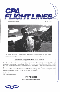 Flight Lines — April 2003