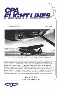 Flight Lines — May 2003