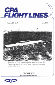 Flight Lines — July 2003