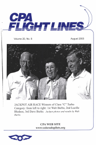 Flight Lines — August 2003