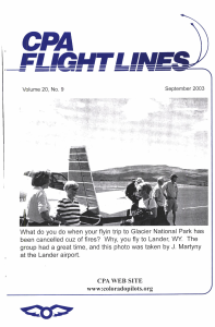 Flight Lines — September 2003