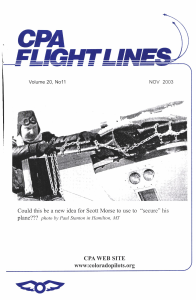 Flight Lines — November/April 2003