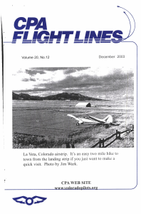 Flight Lines — December/April 2003