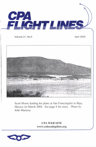 Flight Lines — April/April 2004