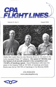 Flight Lines — August/April 2004
