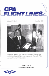Flight Lines — November/October 2004