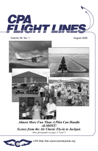 Flight Lines — August 2005
