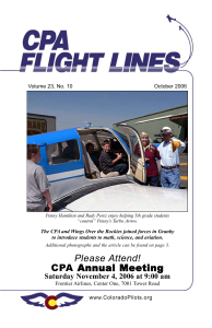 Flight Lines — October 2006