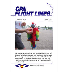 Flight Lines — August 2007
