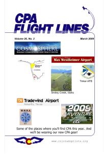 Flight Lines — March 2009