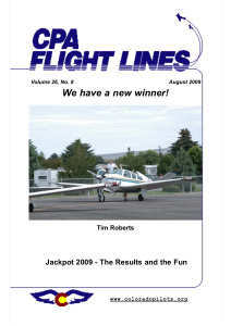 Flight Lines — August 2009