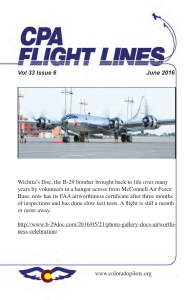 Flight Lines — June 2016