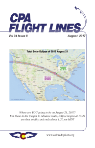 Flight Lines — August 2017