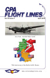 Flight Lines — April 2018