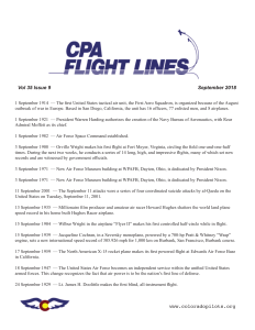 Flight Lines — September 2018
