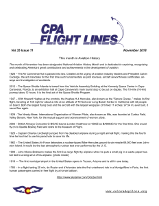 Flight Lines — November 2018