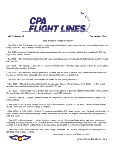 Flight Lines — December 2018