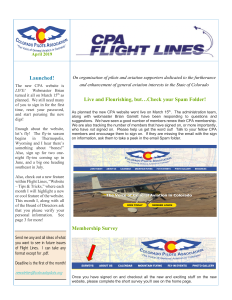 Flight Lines — April 2019