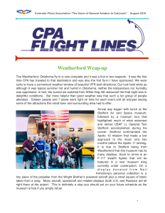 Flight Lines — August 2019