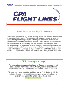 Flight Lines — September 2019