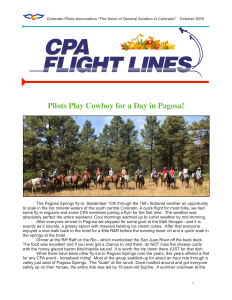 Flight Lines — October 2019