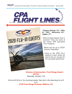 Flight Lines — January 2020