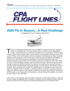 Flight Lines — April 2020