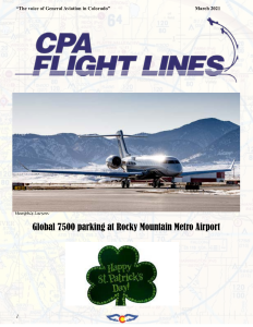 Flight Lines — March 2021