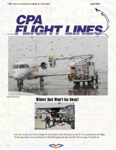 Flight Lines — April 2021