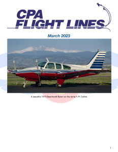 Flight Lines — March 2023