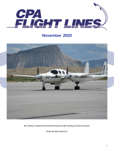 Flight Lines — November 2023