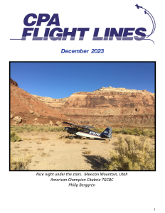 Flight Lines — December 2023