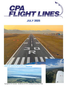 Flight Lines — July 2025