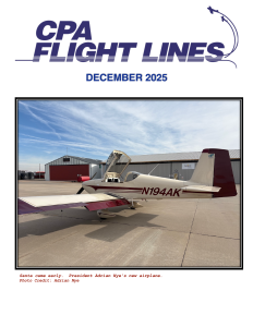 Flight Lines — December 2025