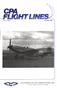 Flight Lines — October 1984