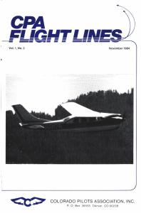 Flight Lines — November 1984