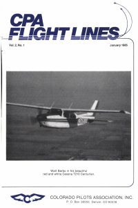 Flight Lines — January 1985