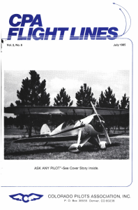 Flight Lines — July/April 1985