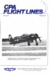 Flight Lines — October/April 1985