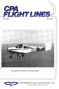 Flight Lines — March/February 1986