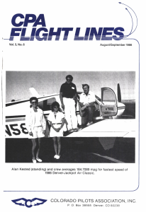 Flight Lines — August/September 1986