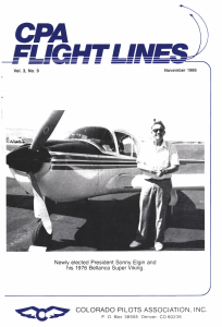 Flight Lines — November/September 1986